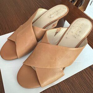NEW Cole Haan Dakota Brown Crisscross Sandals 9 1/2